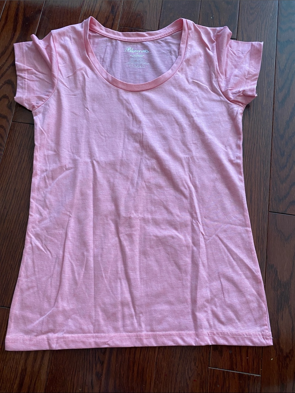 Light Pink Crewneck T‑Shirt